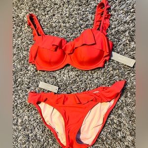 J. Crew Ruffled Bikini Swimsuit